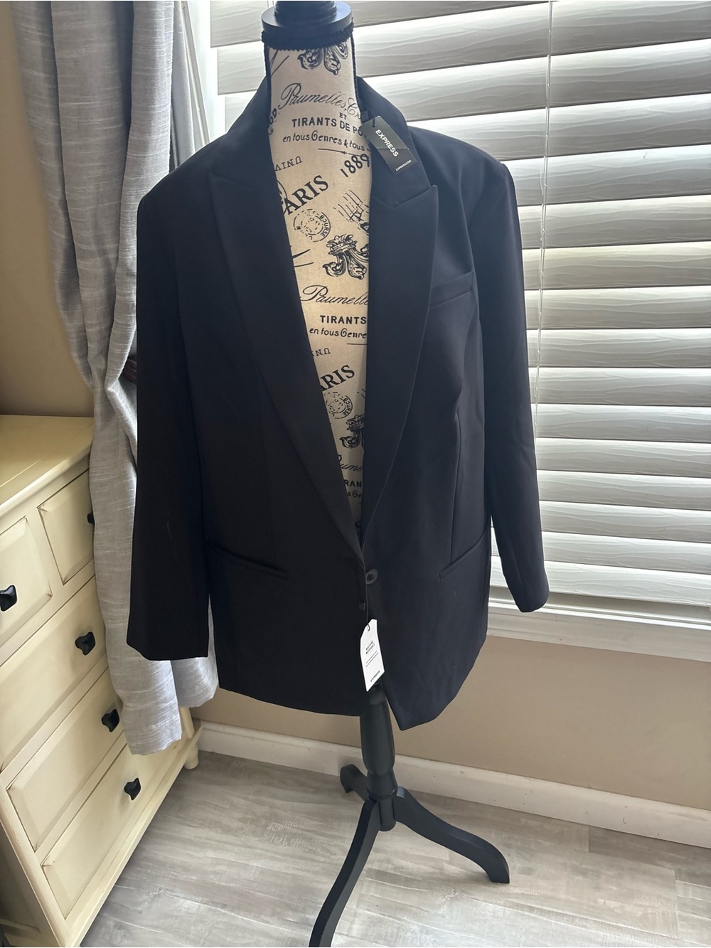 Express Black Tailored Blazer NWT - Picture 4 of 7
